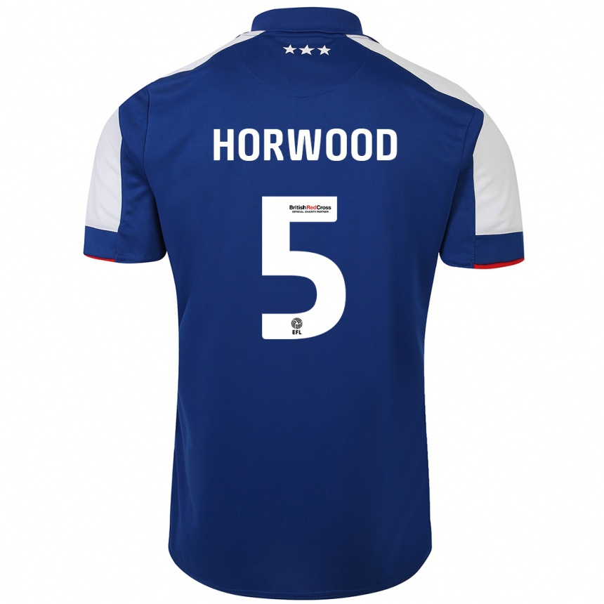 Kids Football Bonnie Horwood #5 Blue Home Jersey 2023/24 T-Shirt