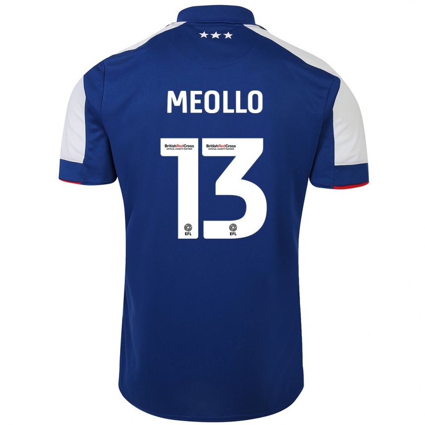 Kids Football Nina Meollo #13 Blue Home Jersey 2023/24 T-Shirt