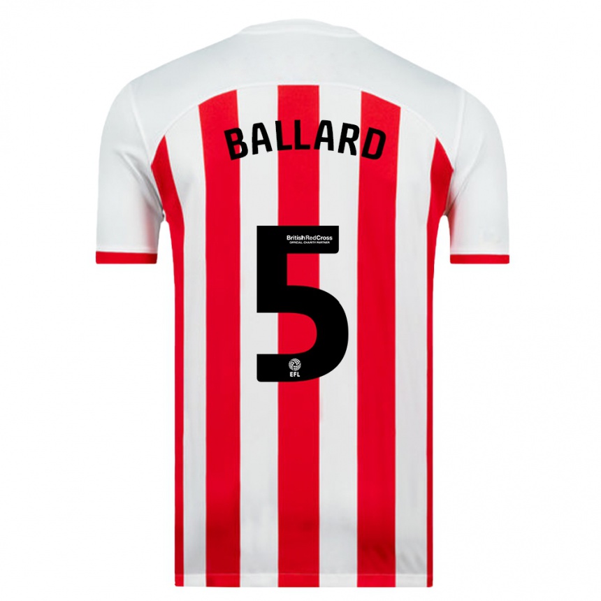 Kids Football Daniel Ballard #5 White Home Jersey 2023/24 T-Shirt