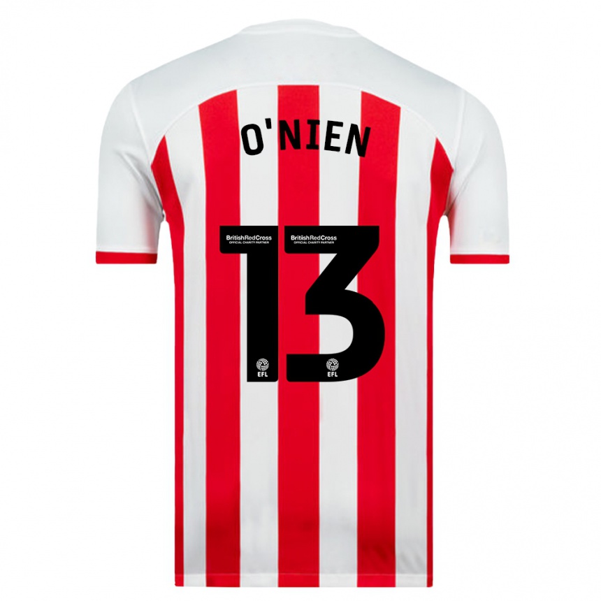 Kids Football Luke O'nien #13 White Home Jersey 2023/24 T-Shirt