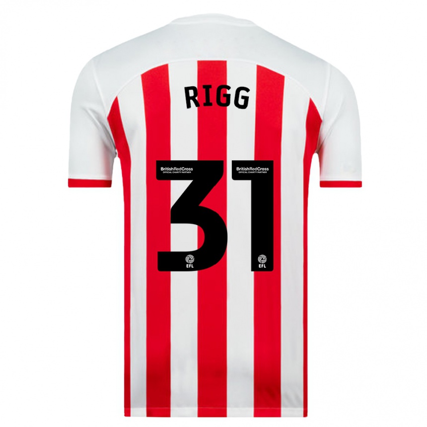 Kids Football Chris Rigg #31 White Home Jersey 2023/24 T-Shirt