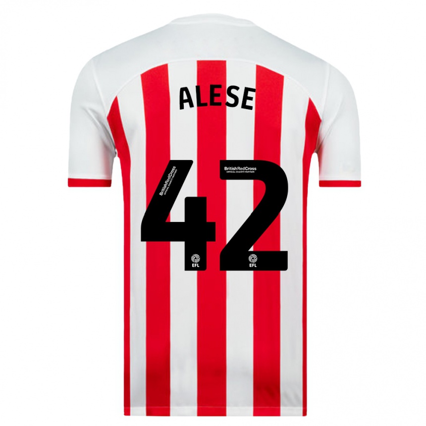 Kids Football Aji Alese #42 White Home Jersey 2023/24 T-Shirt