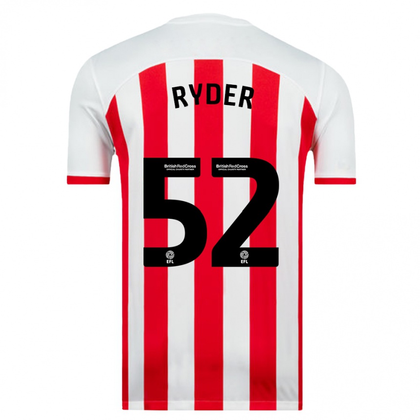 Kids Football Joe Ryder #52 White Home Jersey 2023/24 T-Shirt