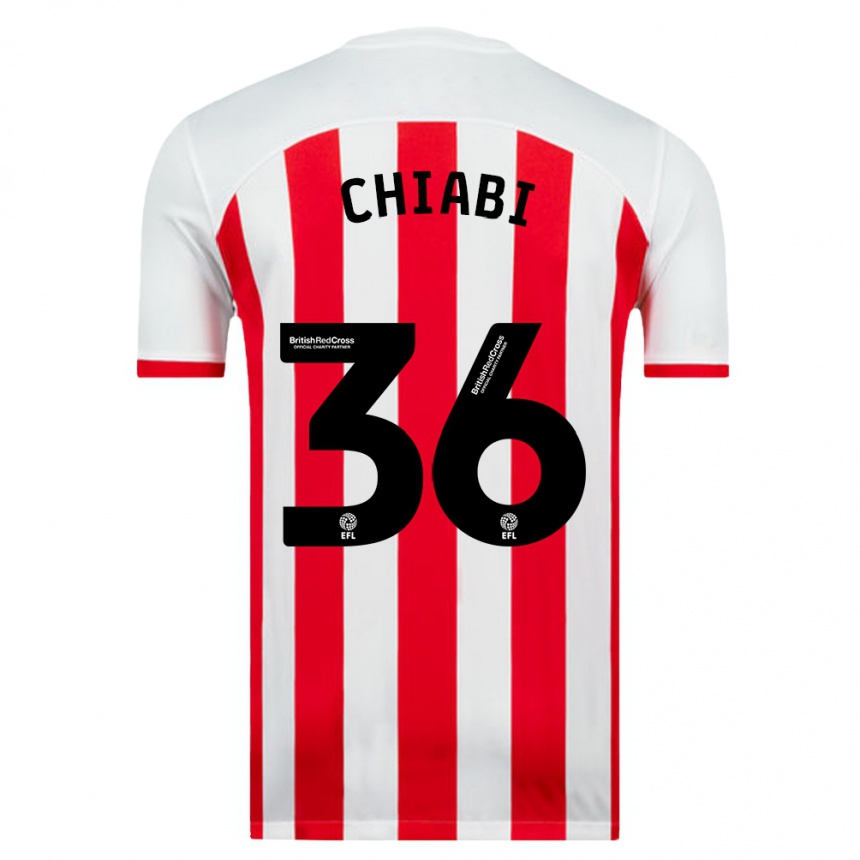 Kids Football Tom Chiabi #36 White Home Jersey 2023/24 T-Shirt