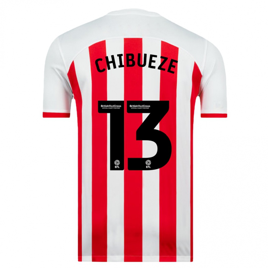 Kids Football Kelechi Chibueze #13 White Home Jersey 2023/24 T-Shirt