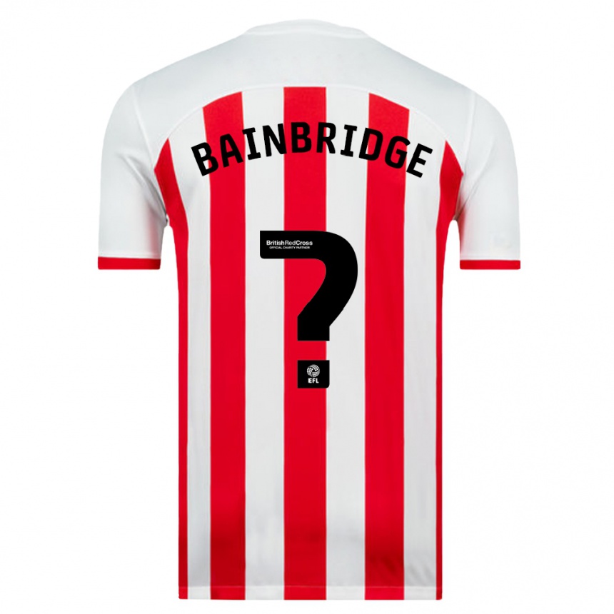 Kids Football Oliver Bainbridge #0 White Home Jersey 2023/24 T-Shirt