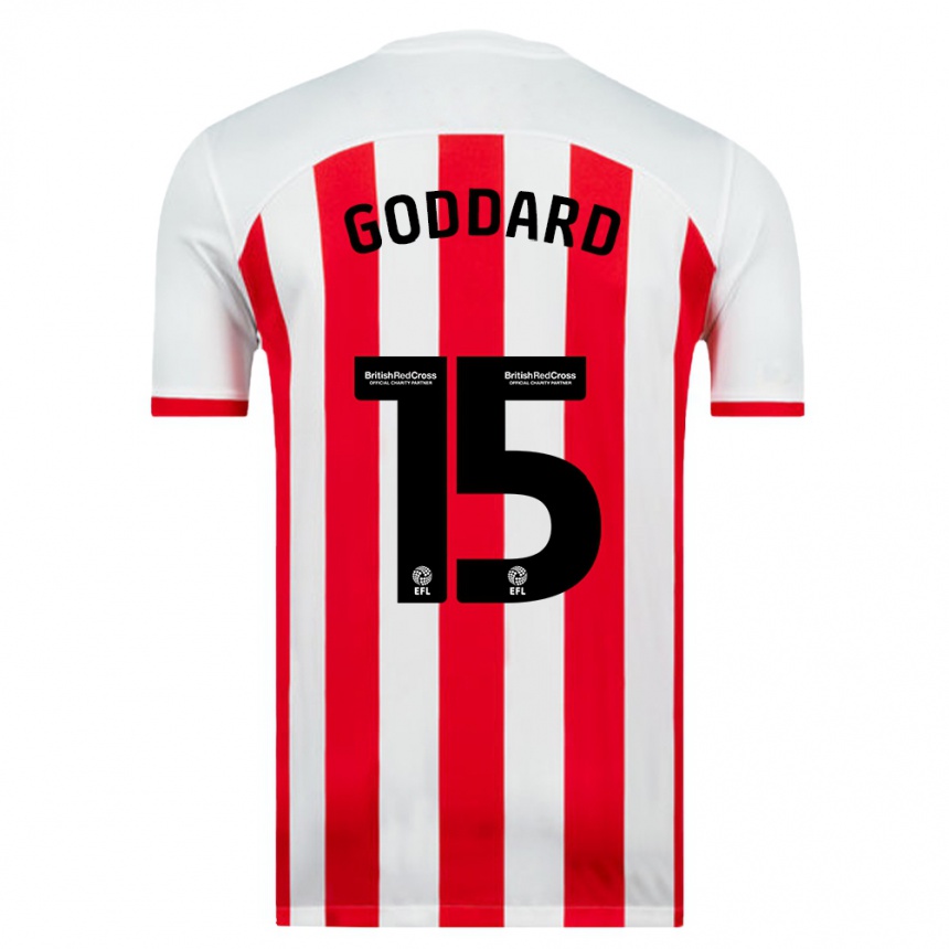 Kids Football Amy Goddard #15 White Home Jersey 2023/24 T-Shirt