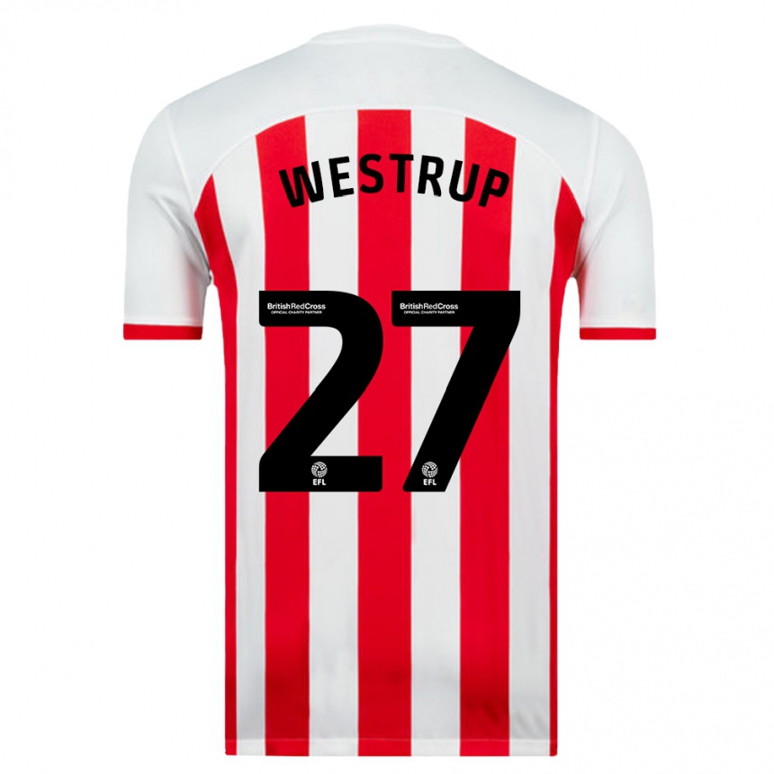 Kids Football Brianna Westrup #27 White Home Jersey 2023/24 T-Shirt