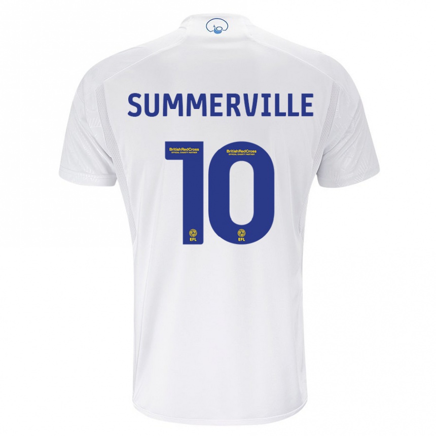 Kids Football Crysencio Summerville #10 White Home Jersey 2023/24 T-Shirt