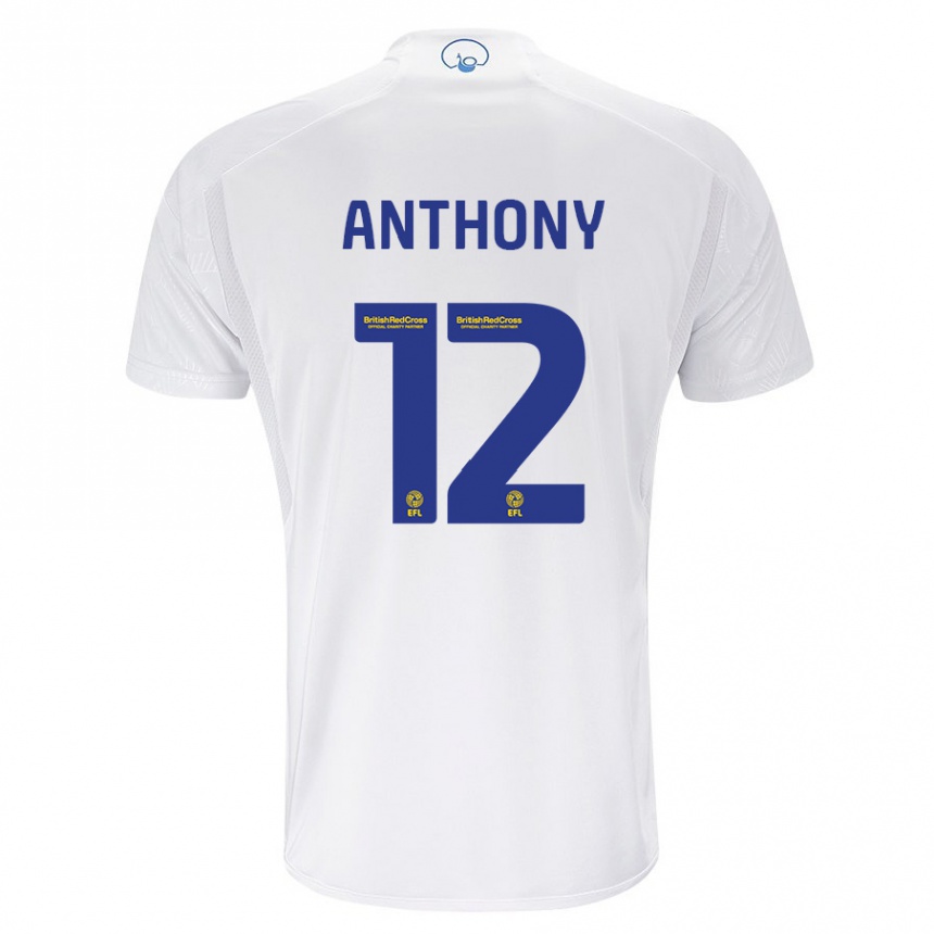 Kids Football Jaidon Anthony #12 White Home Jersey 2023/24 T-Shirt