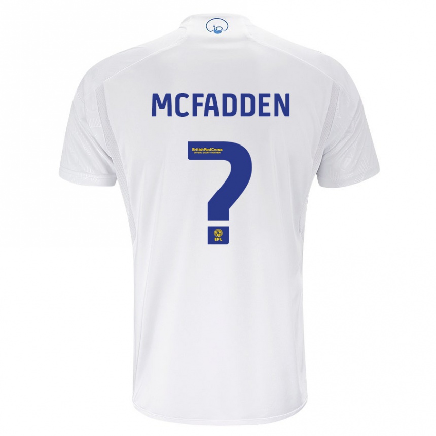 Kids Football Max Mcfadden #0 White Home Jersey 2023/24 T-Shirt