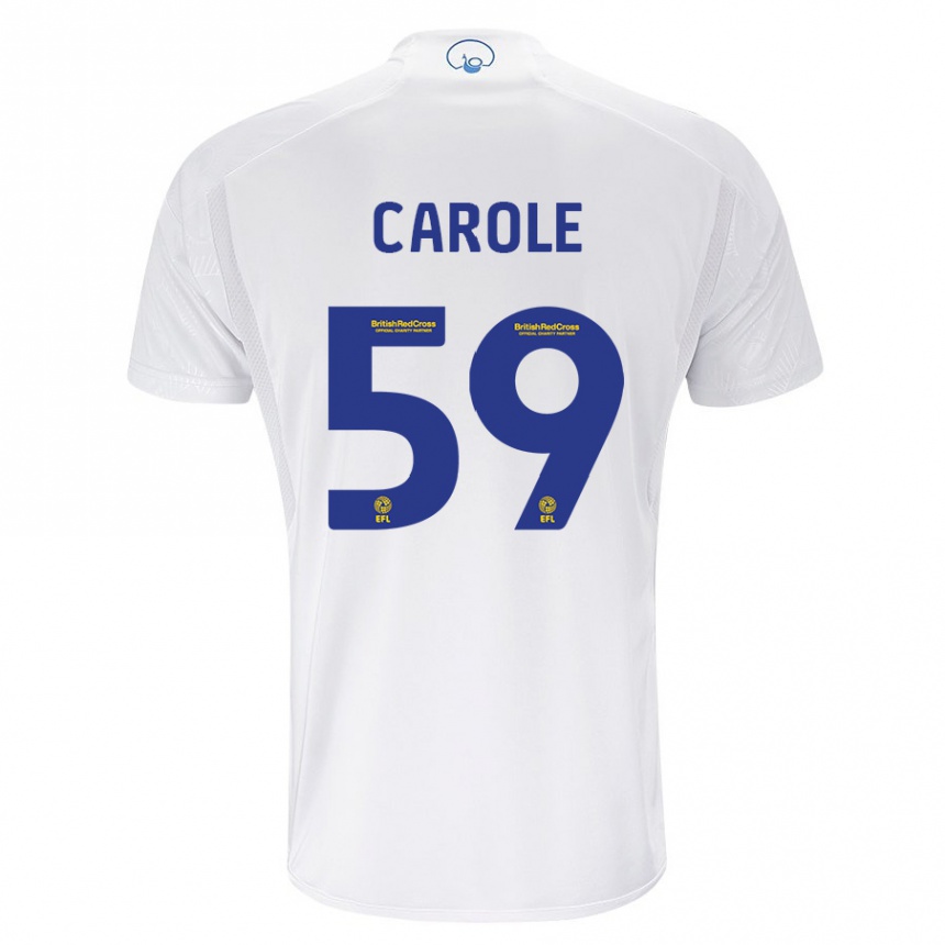 Kids Football Keenan Carole #59 White Home Jersey 2023/24 T-Shirt