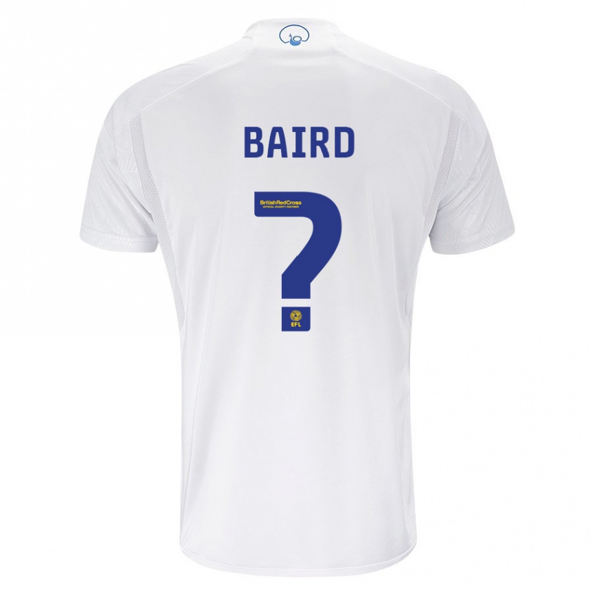 Kids Football Alex Baird #0 White Home Jersey 2023/24 T-Shirt