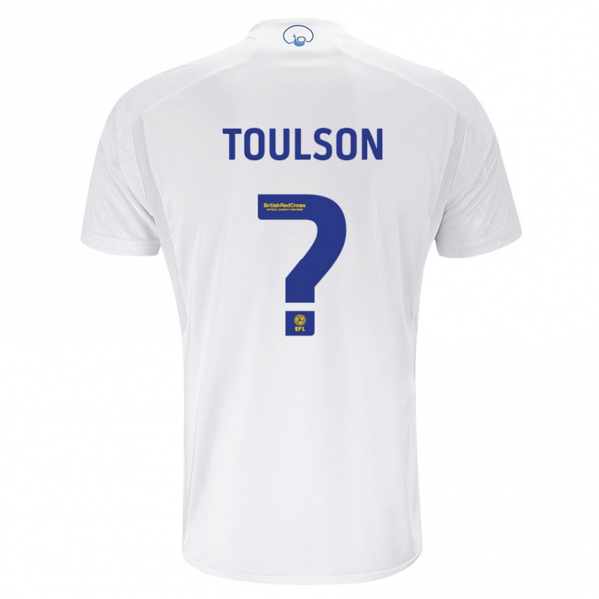 Kids Football Daniel Toulson #0 White Home Jersey 2023/24 T-Shirt