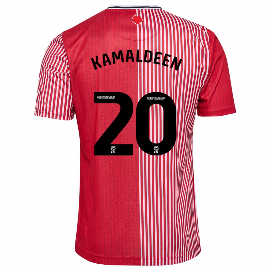 Kids Football Kamaldeen Sulemana #20 Red Home Jersey 2023/24 T-Shirt