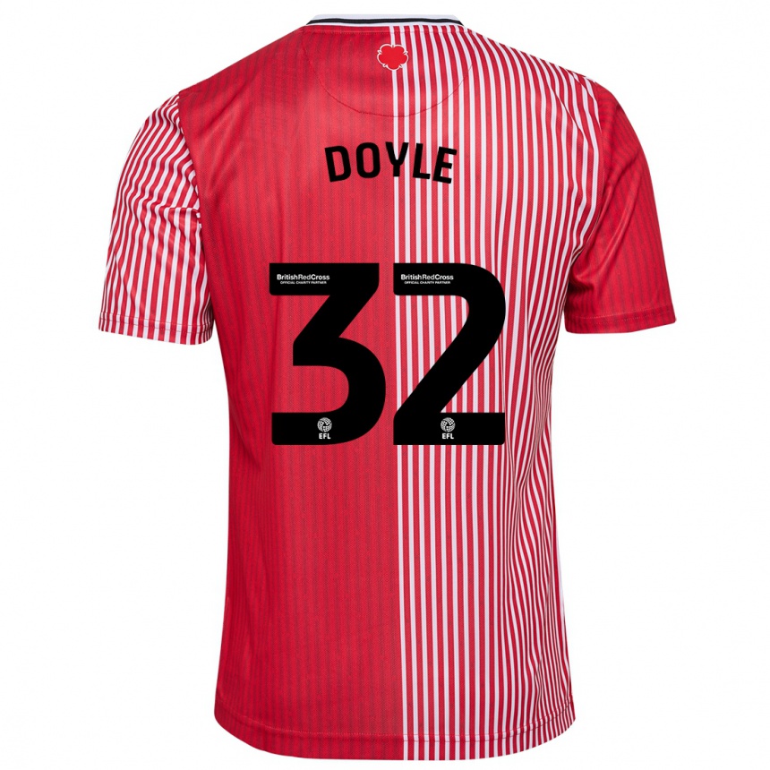 Kids Football Kamari Doyle #32 Red Home Jersey 2023/24 T-Shirt