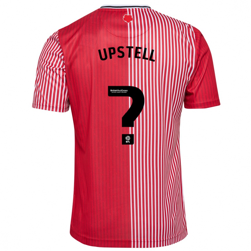 Kids Football Henry Upstell #0 Red Home Jersey 2023/24 T-Shirt