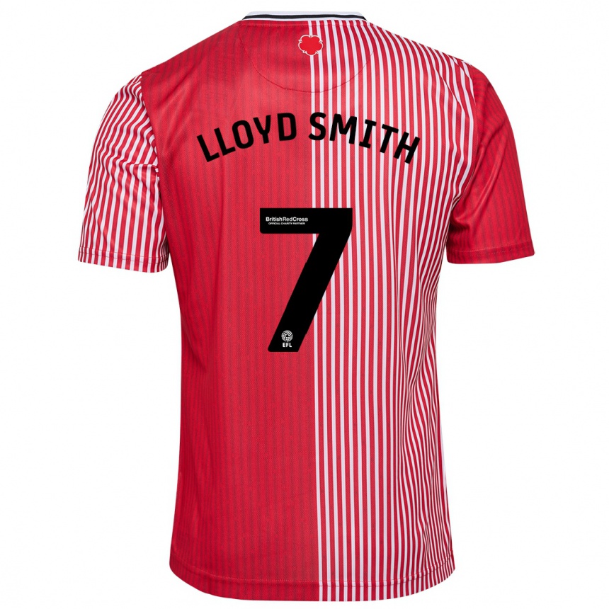 Kids Football Lexi Lloyd-Smith #7 Red Home Jersey 2023/24 T-Shirt