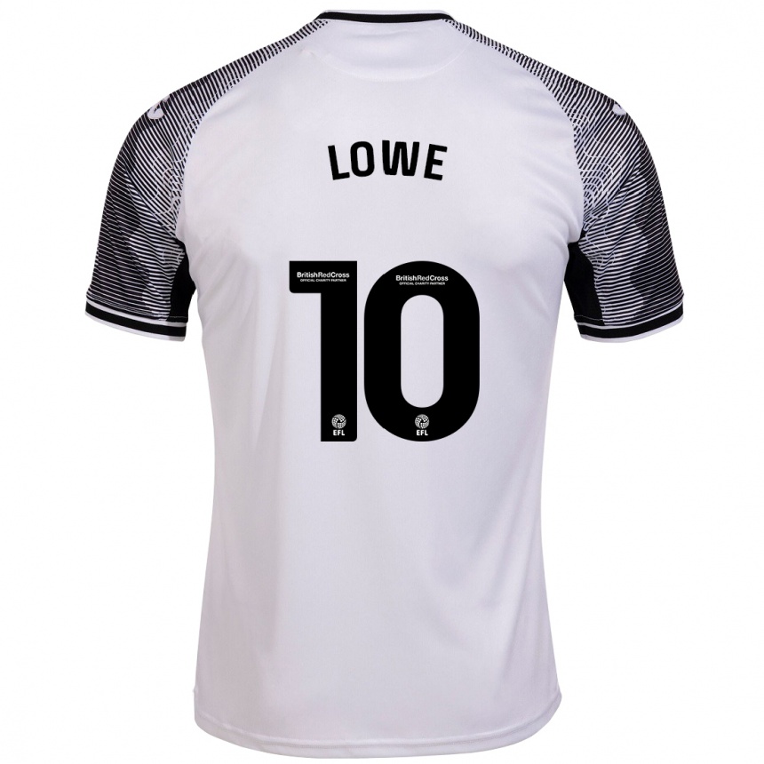 Kids Football Jamal Lowe #10 White Home Jersey 2023/24 T-Shirt