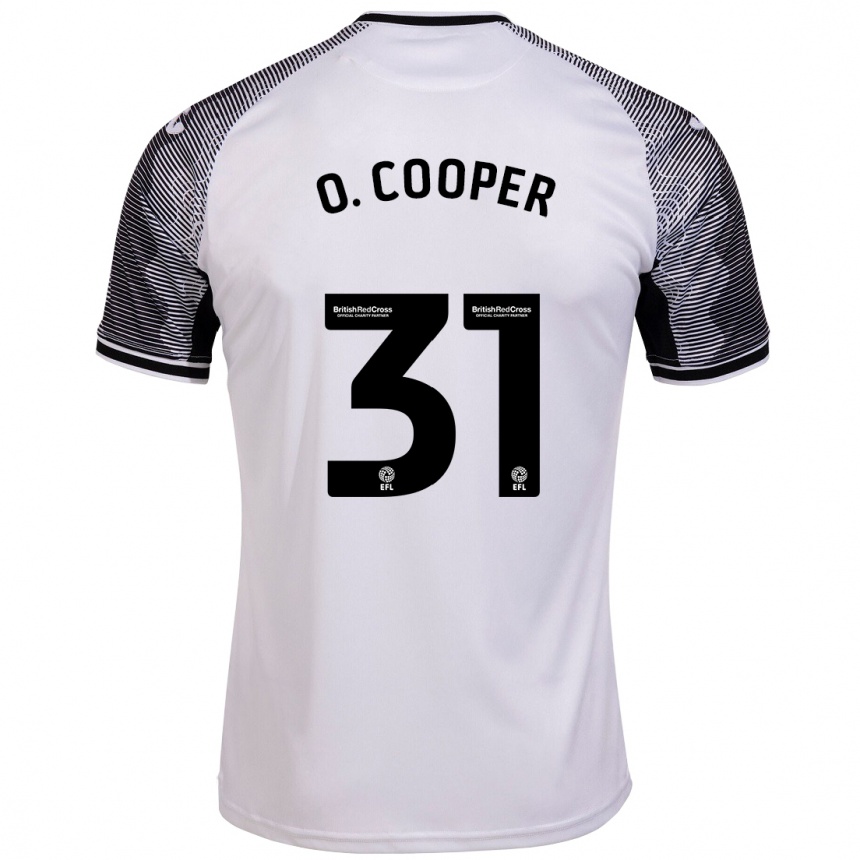 Kids Football Oliver Cooper #31 White Home Jersey 2023/24 T-Shirt