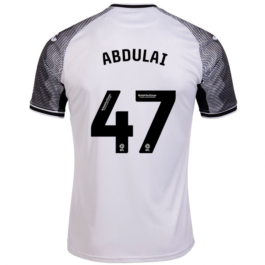 Kids Football Azeem Abdulai #47 White Home Jersey 2023/24 T-Shirt