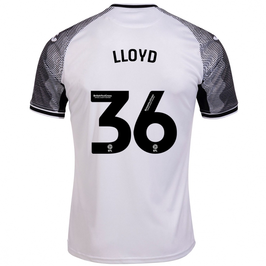 Kids Football Ben Lloyd #36 White Home Jersey 2023/24 T-Shirt