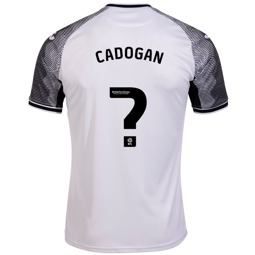 Kids Football Maliq Cadogan #0 White Home Jersey 2023/24 T-Shirt