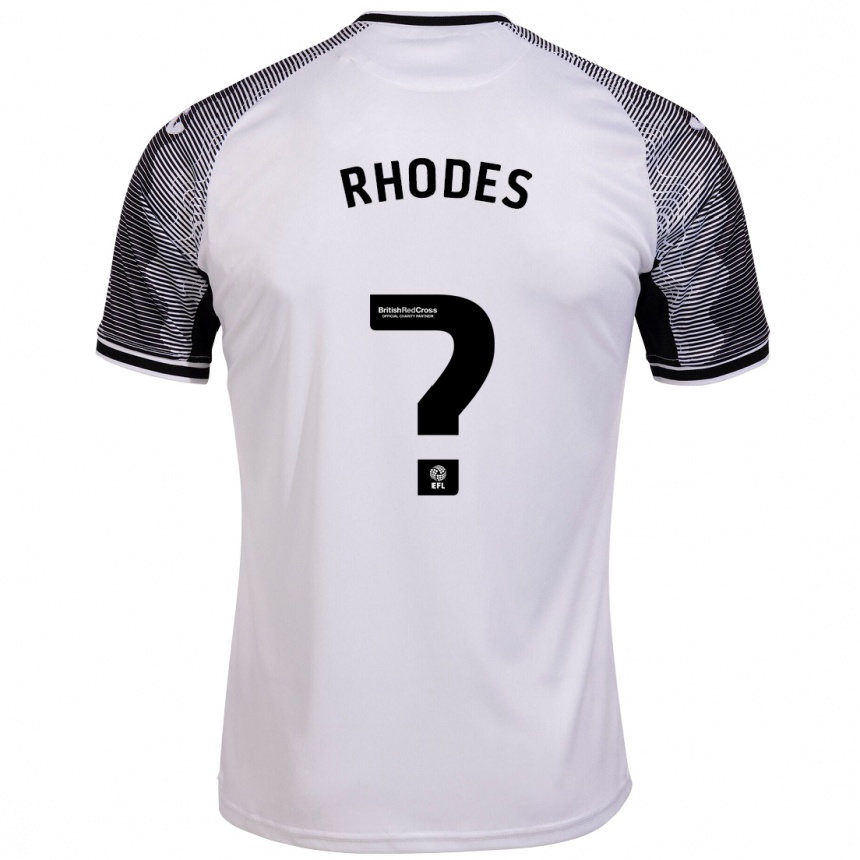 Kids Football Kai Rhodes #0 White Home Jersey 2023/24 T-Shirt