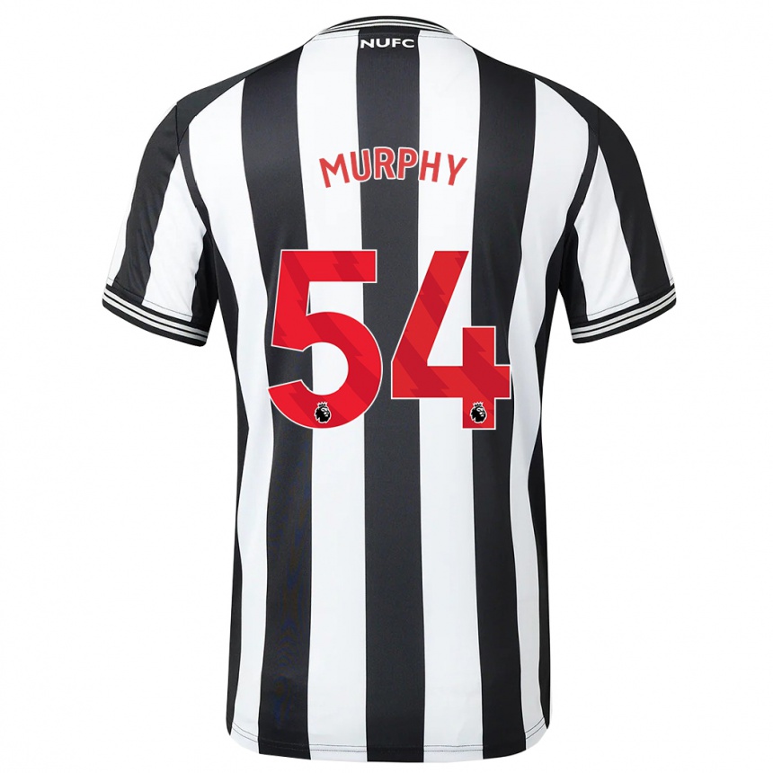 Kids Football Alex Murphy #54 Black White Home Jersey 2023/24 T-Shirt