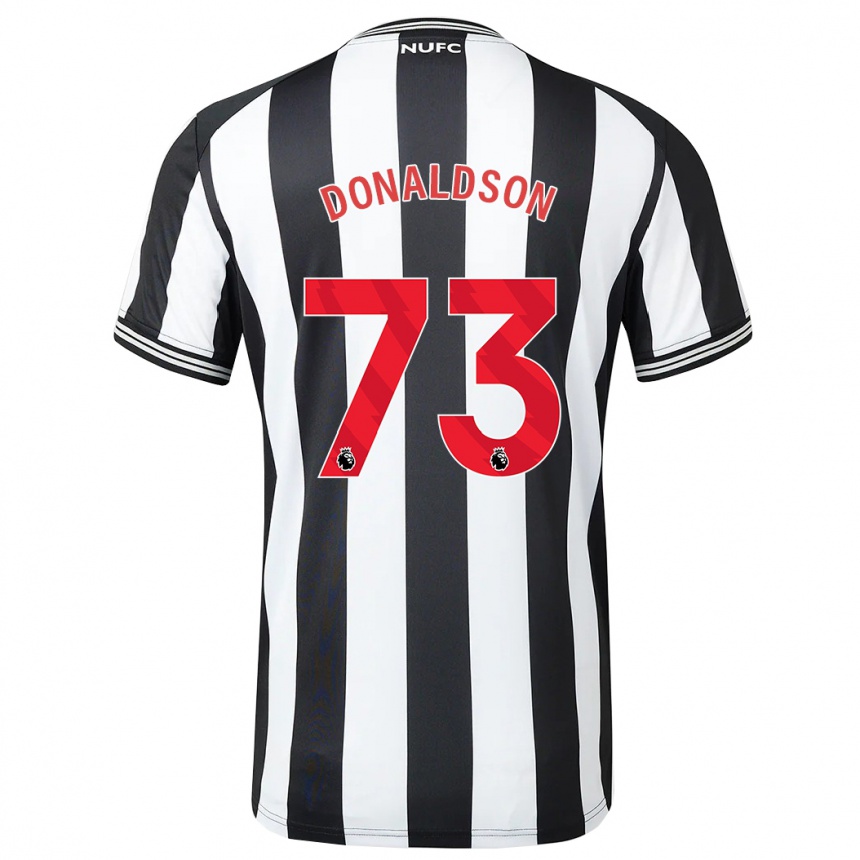 Kids Football Josh Donaldson #73 Black White Home Jersey 2023/24 T-Shirt