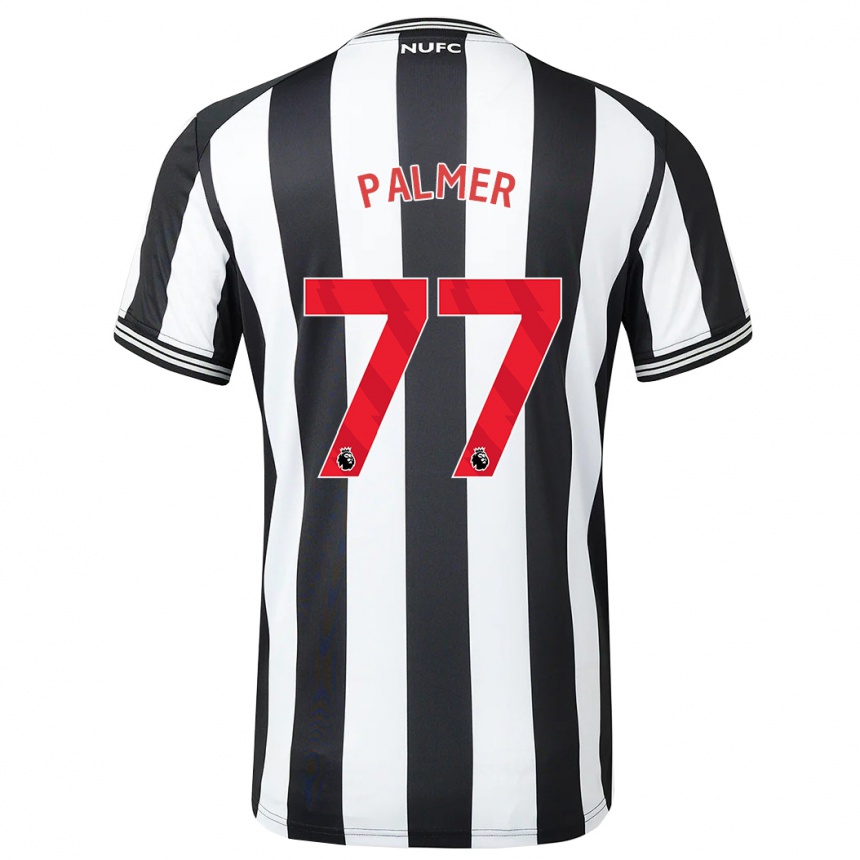 Kids Football Darren Palmer #77 Black White Home Jersey 2023/24 T-Shirt