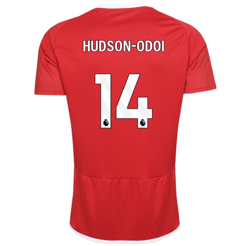 Kids Football Callum Hudson-Odoi #14 Red Home Jersey 2023/24 T-Shirt