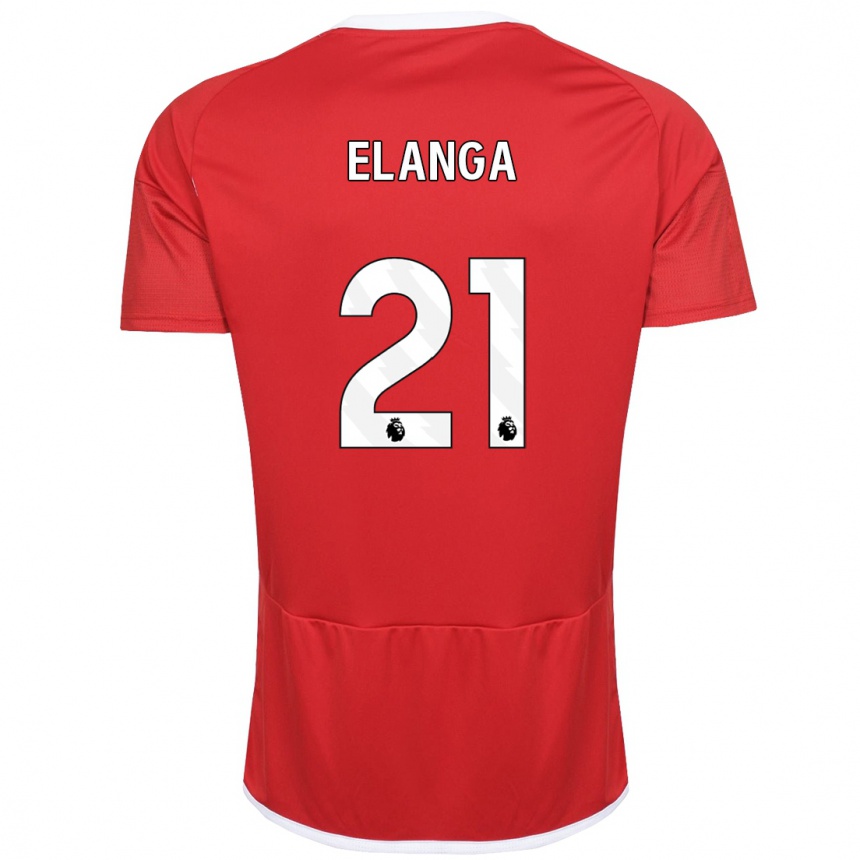 Kids Football Anthony Elanga #21 Red Home Jersey 2023/24 T-Shirt
