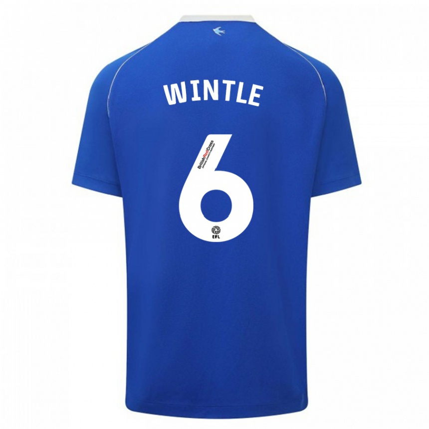 Kids Football Ryan Wintle #6 Blue Home Jersey 2023/24 T-Shirt