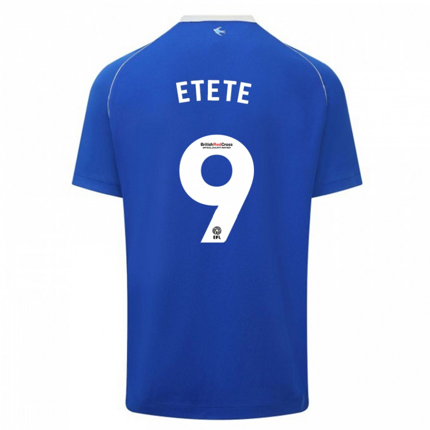 Kids Football Kion Etete #9 Blue Home Jersey 2023/24 T-Shirt