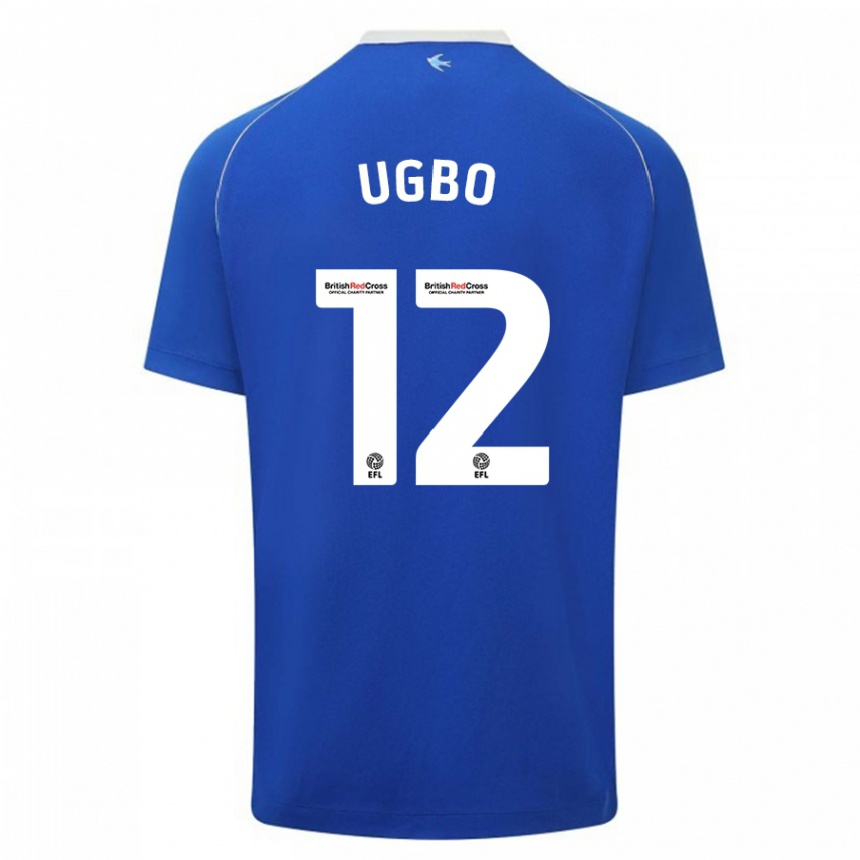 Kids Football Iké Ugbo #12 Blue Home Jersey 2023/24 T-Shirt