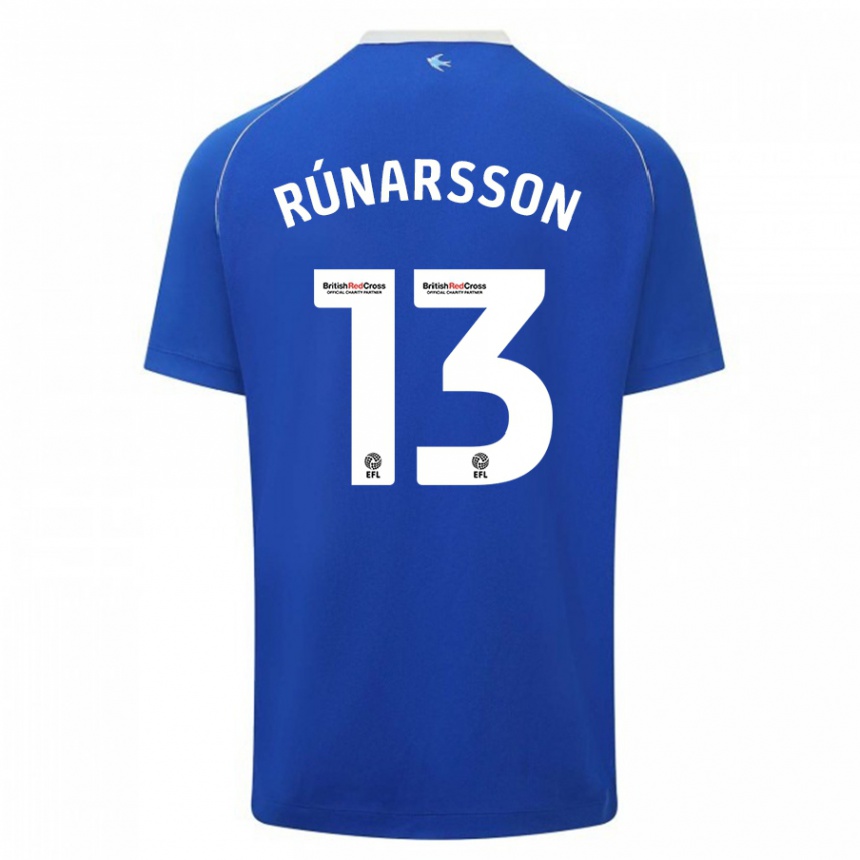 Kids Football Runar Alex Runarsson #13 Blue Home Jersey 2023/24 T-Shirt