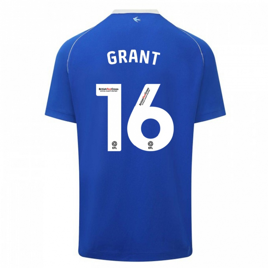 Kids Football Karlan Grant #16 Blue Home Jersey 2023/24 T-Shirt