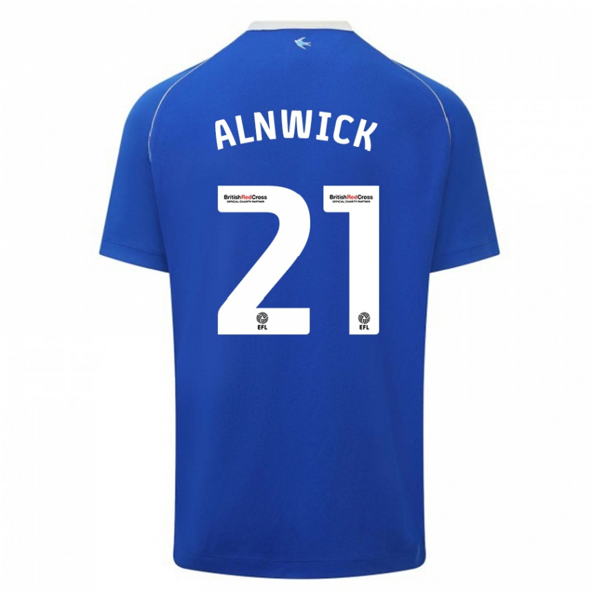 Kids Football Jak Alnwick #21 Blue Home Jersey 2023/24 T-Shirt