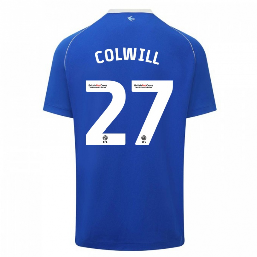 Kids Football Rubin Colwill #27 Blue Home Jersey 2023/24 T-Shirt