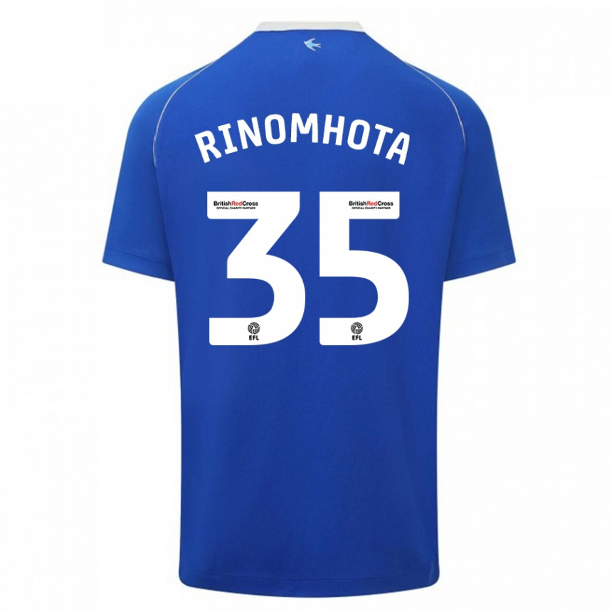 Kids Football Andy Rinomhota #35 Blue Home Jersey 2023/24 T-Shirt