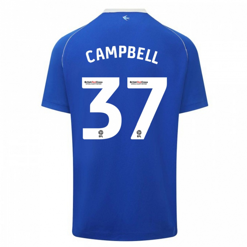 Kids Football Vontae Daley-Campbell #37 Blue Home Jersey 2023/24 T-Shirt