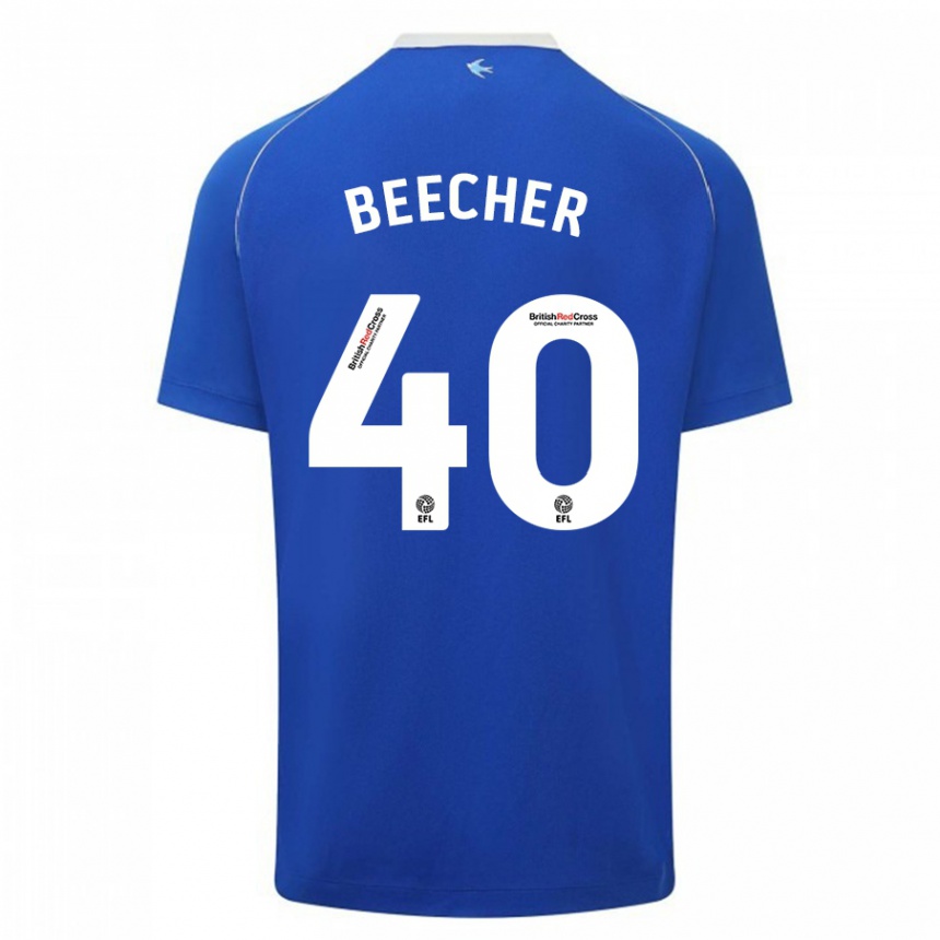 Kids Football Josh Beecher #40 Blue Home Jersey 2023/24 T-Shirt