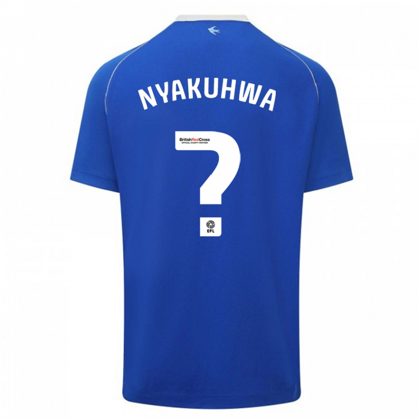 Kids Football Tanatswa Nyakuhwa #0 Blue Home Jersey 2023/24 T-Shirt