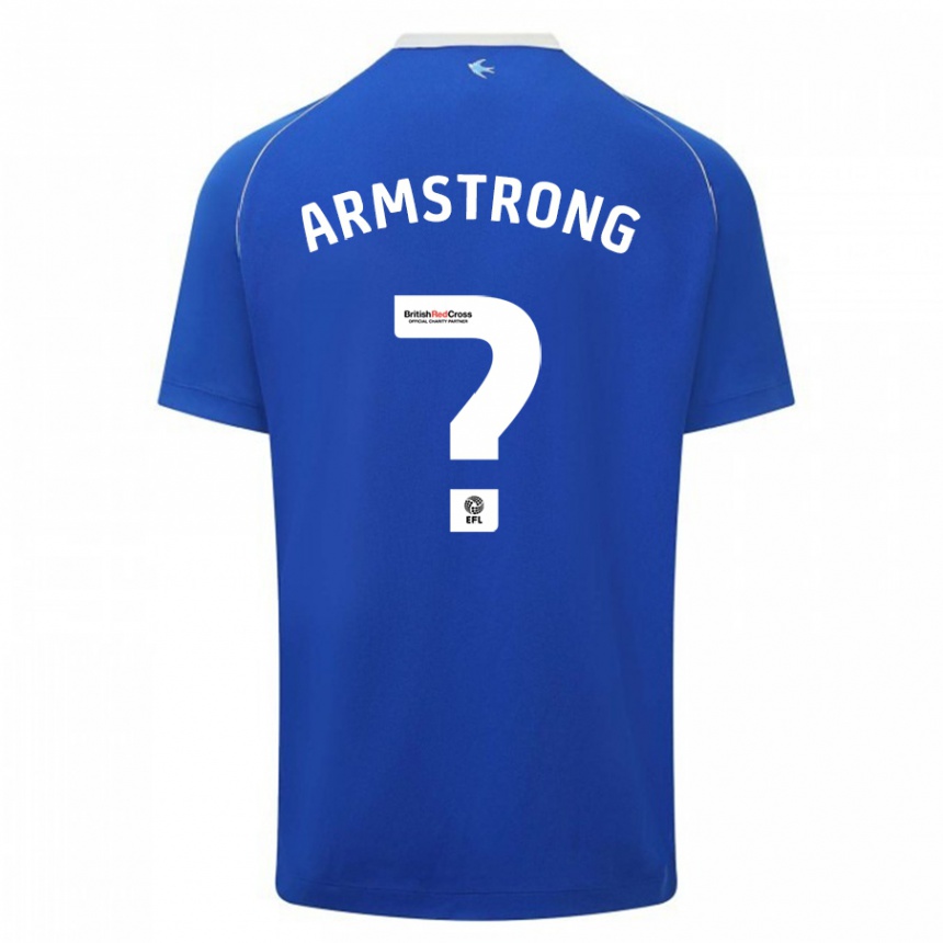 Kids Football Luke Armstrong #0 Blue Home Jersey 2023/24 T-Shirt