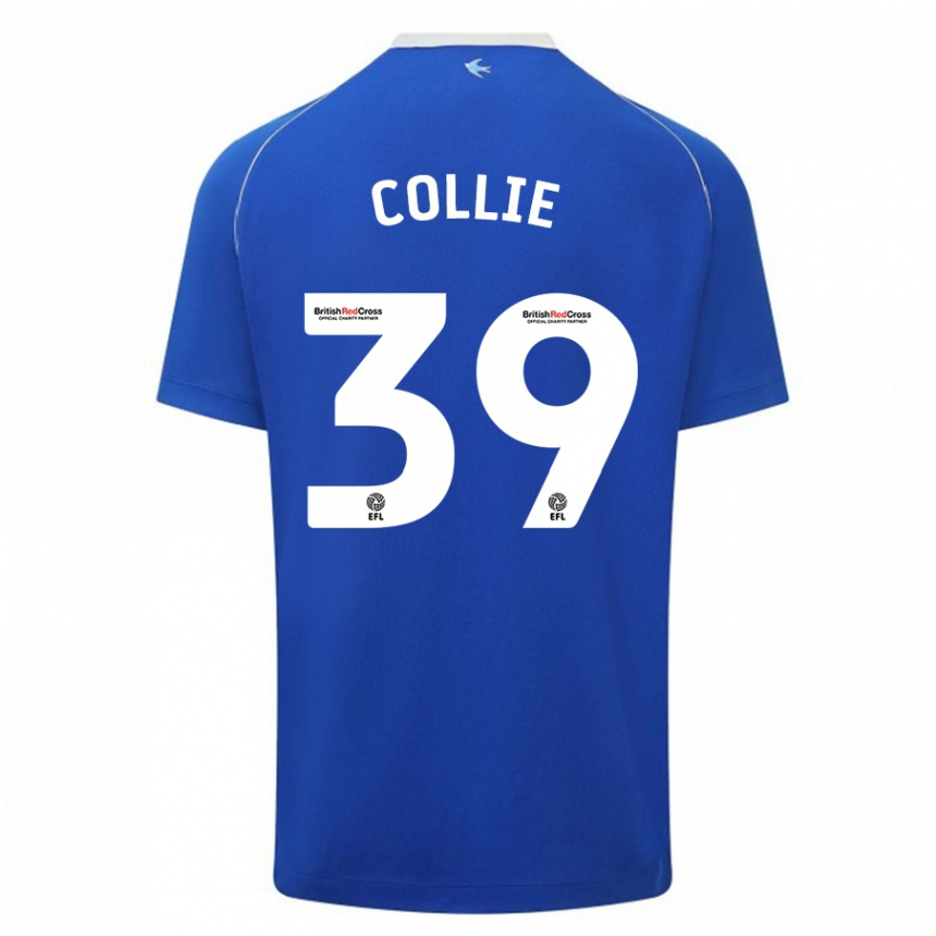 Kids Football Eliza Collie #39 Blue Home Jersey 2023/24 T-Shirt