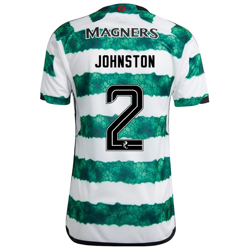 Kids Football Alistair Johnston #2 Green Home Jersey 2023/24 T-Shirt