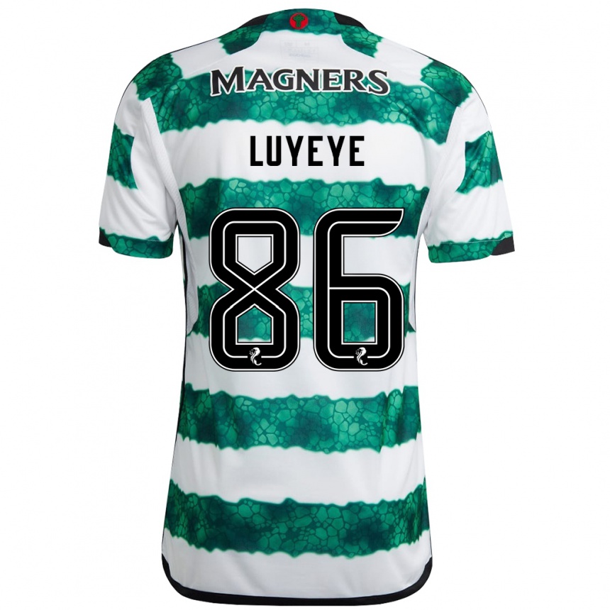 Kids Football Benny-Jackson Luyeye #86 Green Home Jersey 2023/24 T-Shirt