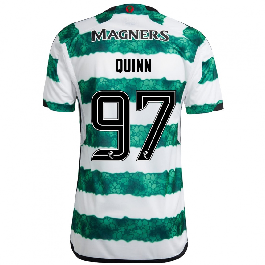 Kids Football Ben Quinn #97 Green Home Jersey 2023/24 T-Shirt