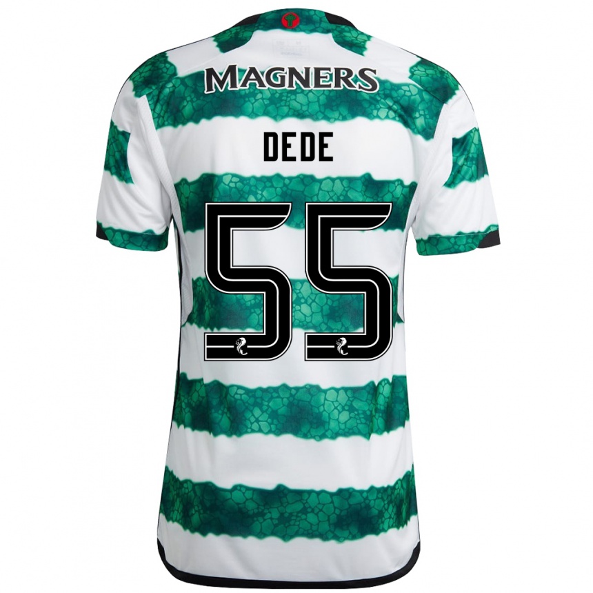 Kids Football Josh Dede #55 Green Home Jersey 2023/24 T-Shirt